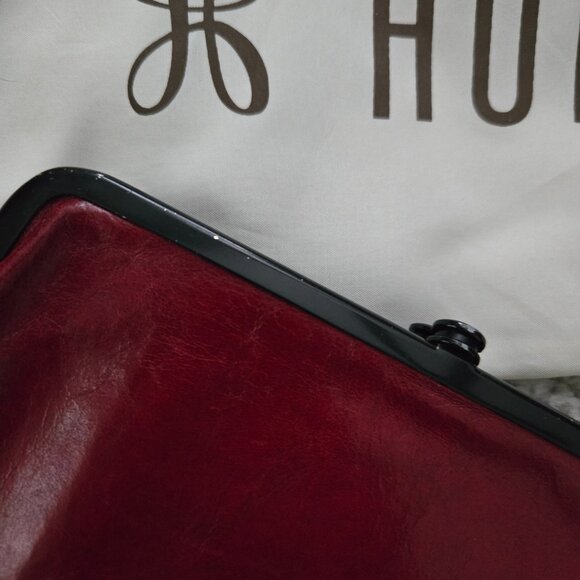 Hobo Leather Wallet | Classic & Beautiful | Women’s / Burgandy Ligthly Loved - Picture 5 of 7